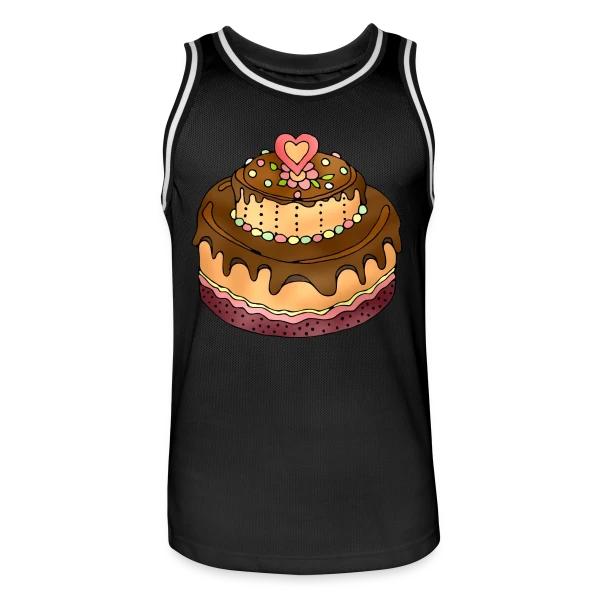 Gâteau Festif sur Maillot de basket Homme