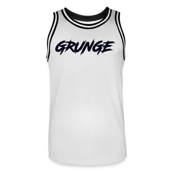 Typographie Grunge Brossée sur Maillot de basket Homme