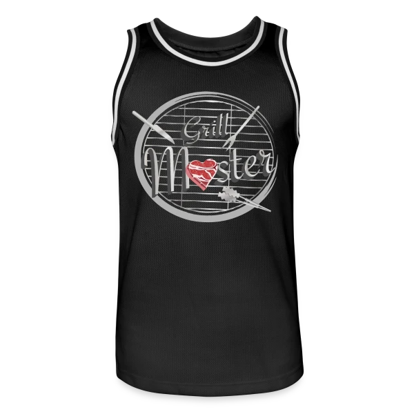 Maître du Grill Cœur sur Maillot de basket Homme