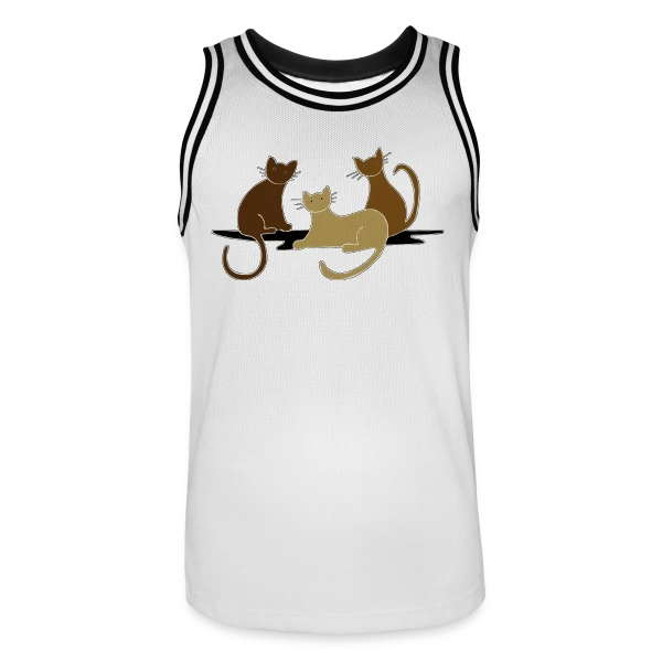 L'Amour des Chats sur Maillot de basket Homme