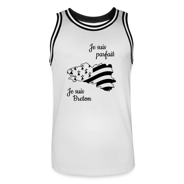 "Je suis Breton, donc parfait !" sur Maillot de basket Homme