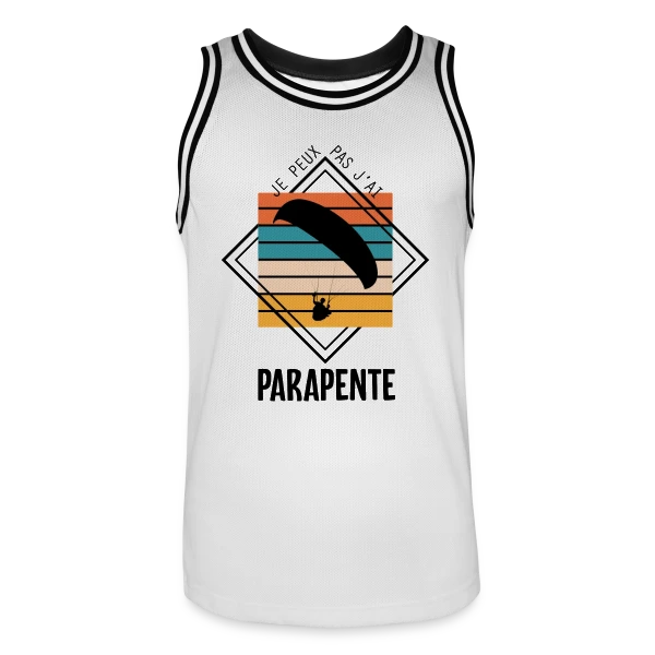 Humour : Je Peux Pas J'ai Parapente sur Maillot de basket Homme