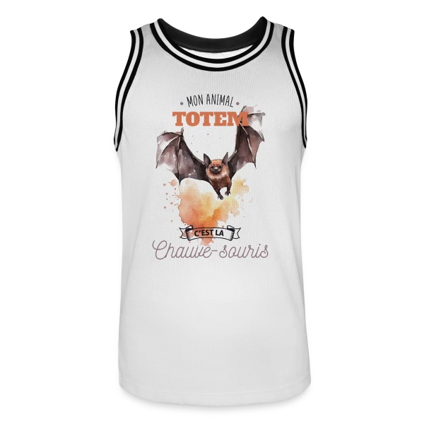 Chauve-souris Mon Animal Totem sur Maillot de basket Homme