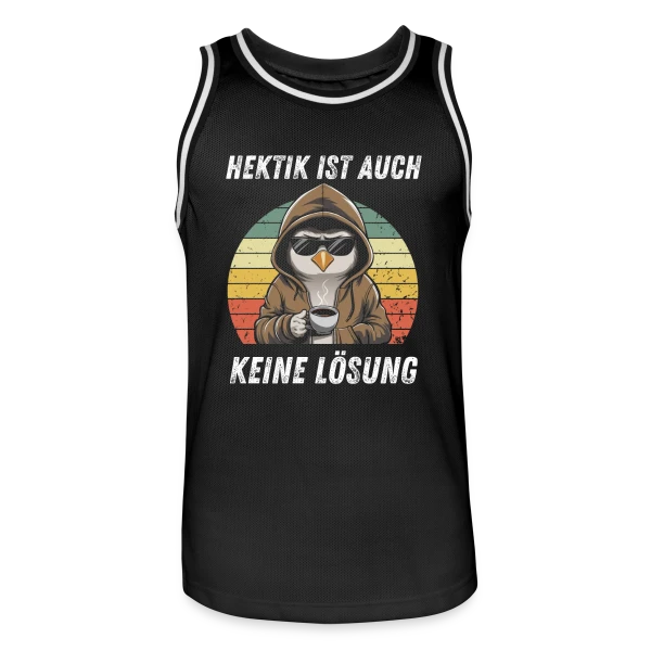 Hibou Cool Café Rétro sur Maillot de basket Homme