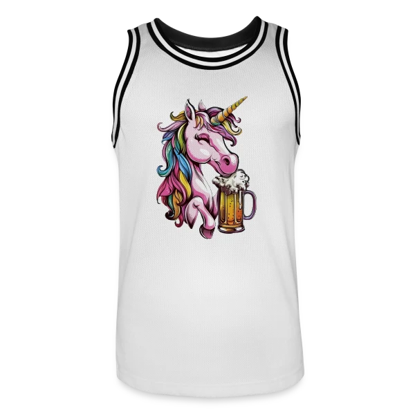 Licorne Bière Festive sur Maillot de basket Homme