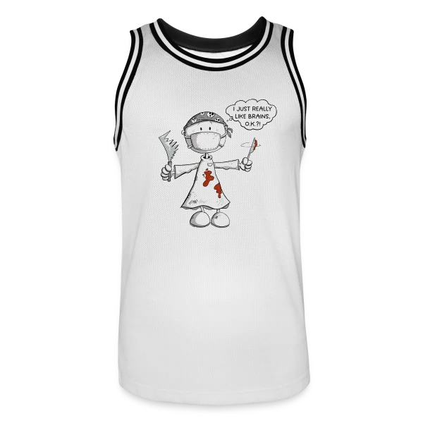 Chirurgien Cartoon Rigolo : Le Maître du Bistouri sur Maillot de basket Homme