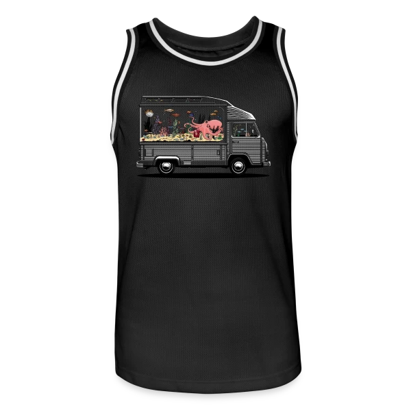 Camperarium : L'Art du Voyage Nomade sur Maillot de basket Homme