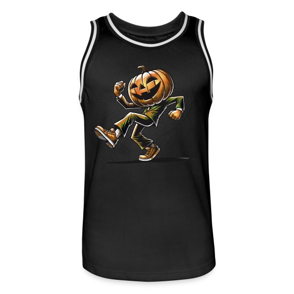 Citrouille Dansante: Humour d'Halloween sur Maillot de basket Homme