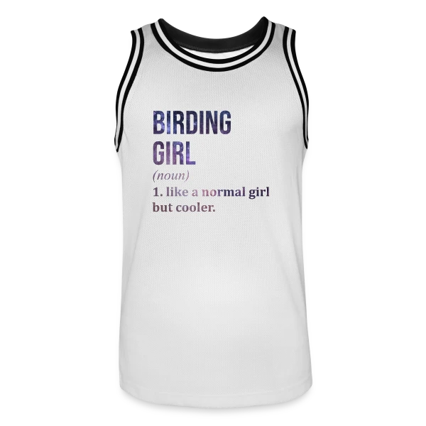 Birding Girl Galaxie sur Maillot de basket Homme