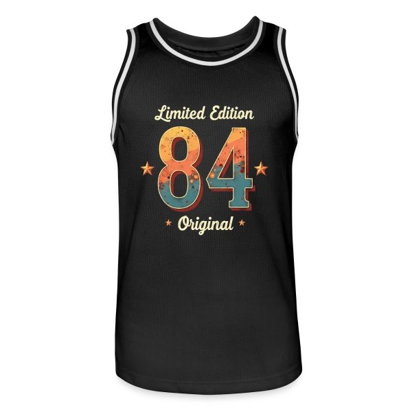 40e Anniversaire Homme Femme - 40 Ans en 1984 sur Maillot de basket Homme
