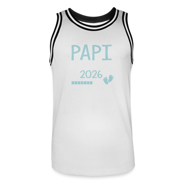 Papi en 2026 : Veuillez Patienter - Humour sur Maillot de basket Homme