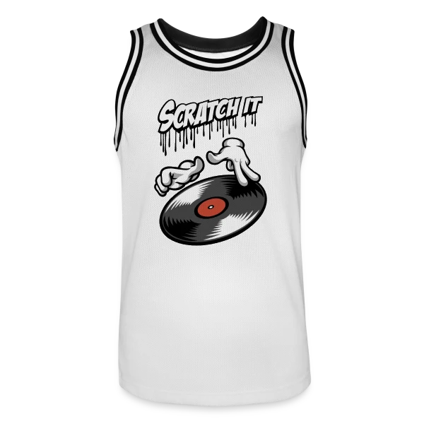 Scratch It: DJ Style sur Maillot de basket Homme