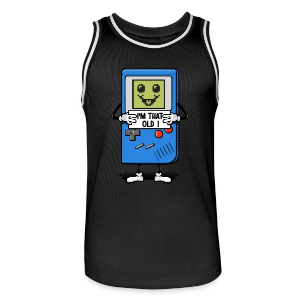 Vieux comme une console rétro sur Maillot de basket Homme