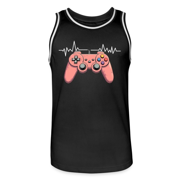Anniversaire Gamer - Passion Jeux Vidéo Console sur Maillot de basket Homme