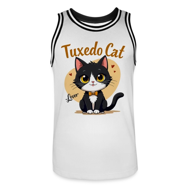 Amoureux du Chat Smoking - Cadeau Idéal sur Maillot de basket Homme