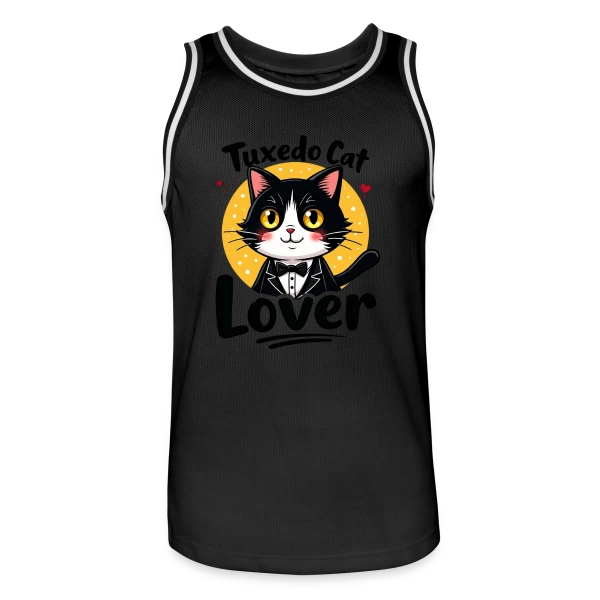 Femme Amoureux Chat Smoking - Cadeau Félin sur Maillot de basket Homme