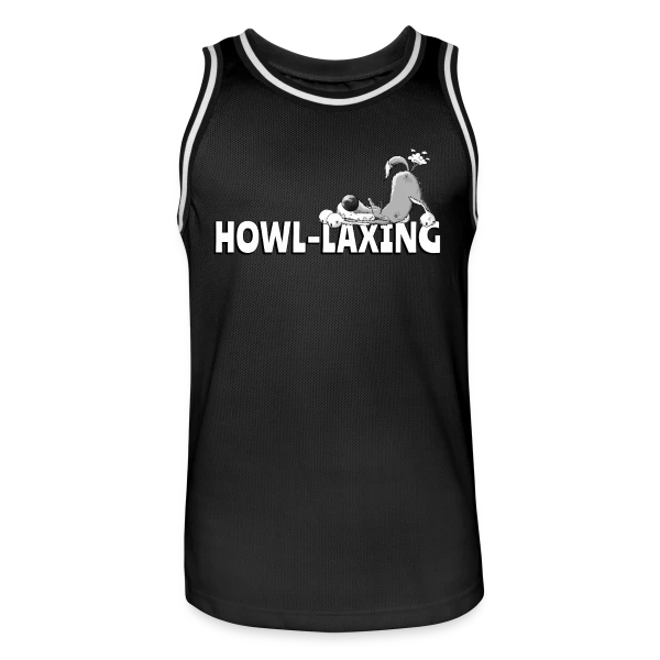Loup qui pète - Humour animalier cartoon sur Maillot de basket Homme