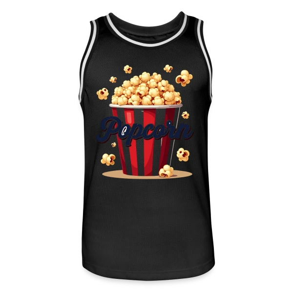 Design Popcorn Festif - Costume Carnaval sur Maillot de basket Homme