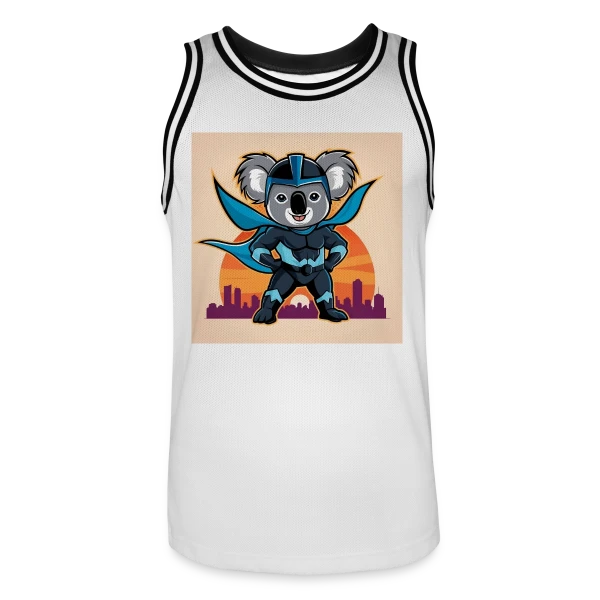 Super Koala Héroïque sur Maillot de basket Homme