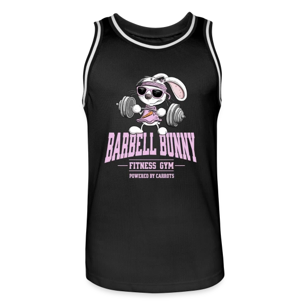 Lapin Fitness Musculation - 'Powered by Carrots' sur Maillot de basket Homme