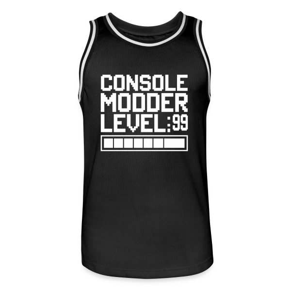 Réparateur Rétro Gaming : Maître des Consoles Vintage sur Maillot de basket Homme