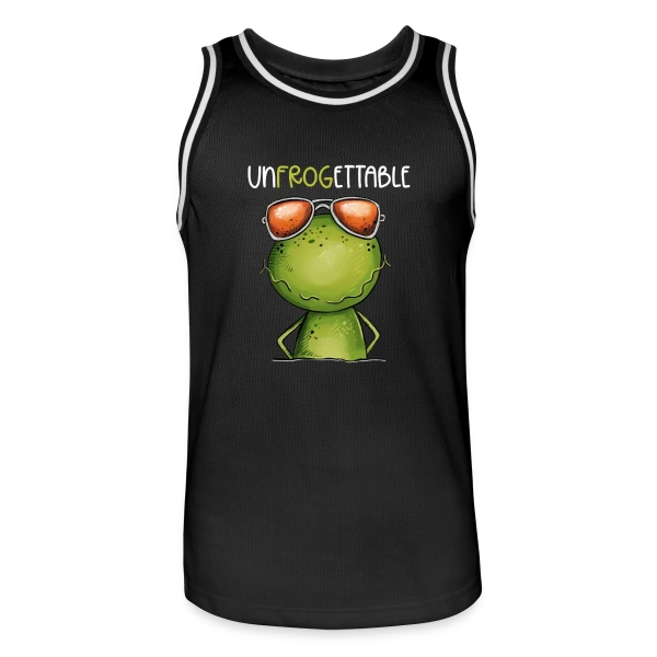 Grenouille Cool et Inoubliable sur Maillot de basket Homme