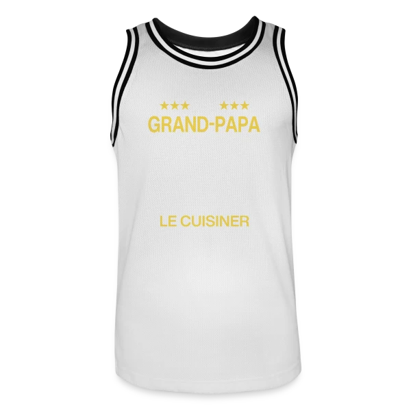 Humour Grand-Papa Cuisinier - On est foutus ! sur Maillot de basket Homme