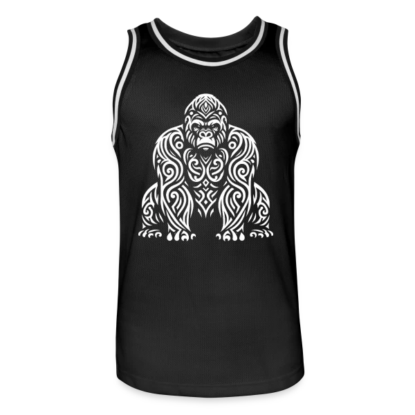 Gorille Tribal - Design Ethnique Sauvage sur Maillot de basket Homme