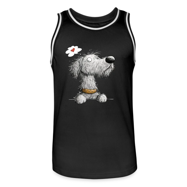 Lévrier Irlandais - Cartoon chien de race sur Maillot de basket Homme