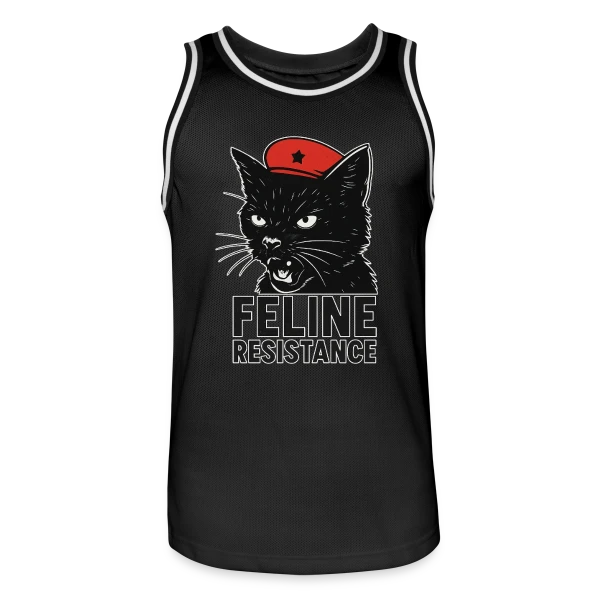 Chat Noir Révolutionnaire sur Maillot de basket Homme