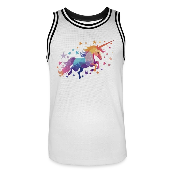 Licorne Magique Étoiles sur Maillot de basket Homme