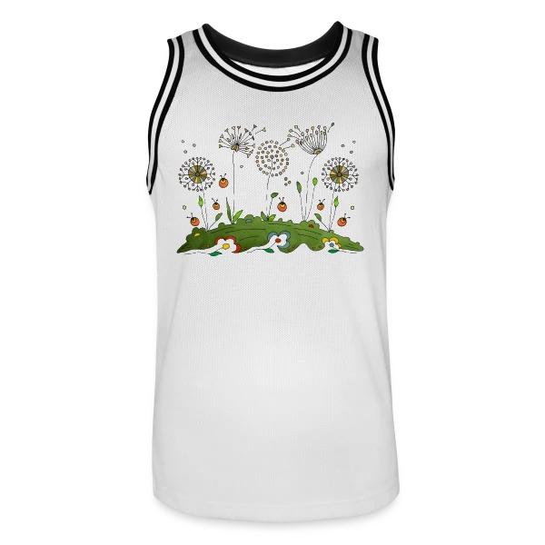 Éclat Floral sur Maillot de basket Homme