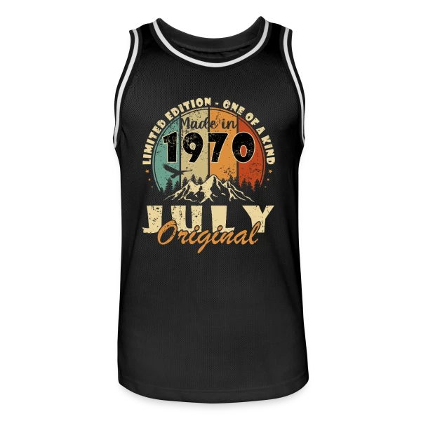 Année de Naissance 1970 Édition Limitée sur Maillot de basket Homme