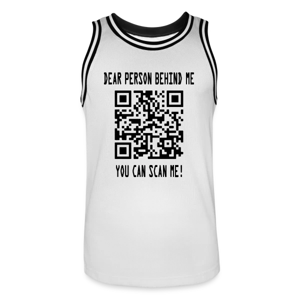 Un Sourire, C'est Gratuit ! sur Maillot de basket Homme