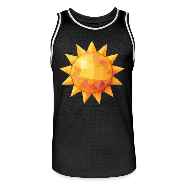 Soleil Radieux sur Maillot de basket Homme