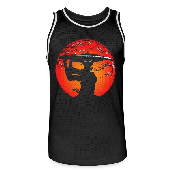 Kunoichi Esprit Bushido sur Maillot de basket Homme