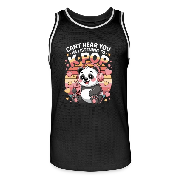 Panda K-Pop – Idole Mignonne sur Maillot de basket Homme