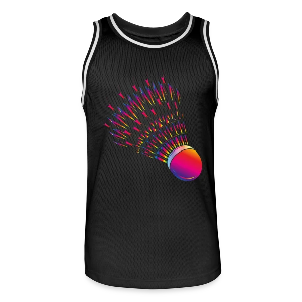 Volant de Badminton Vibrant sur Maillot de basket Homme