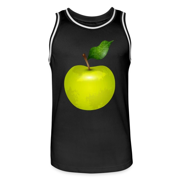 Pomme Verte Éclatante sur Maillot de basket Homme