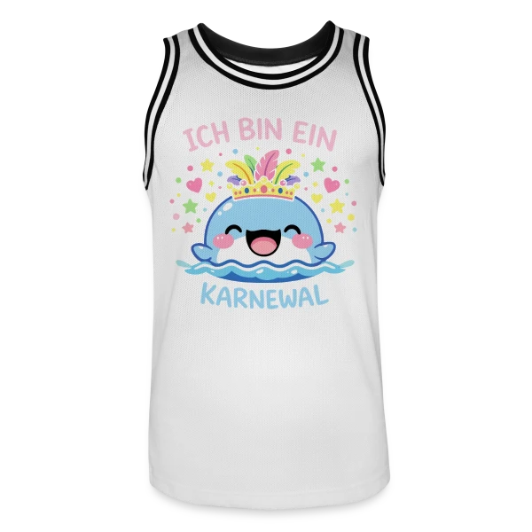 Baleine Reine du Carnaval sur Maillot de basket Homme