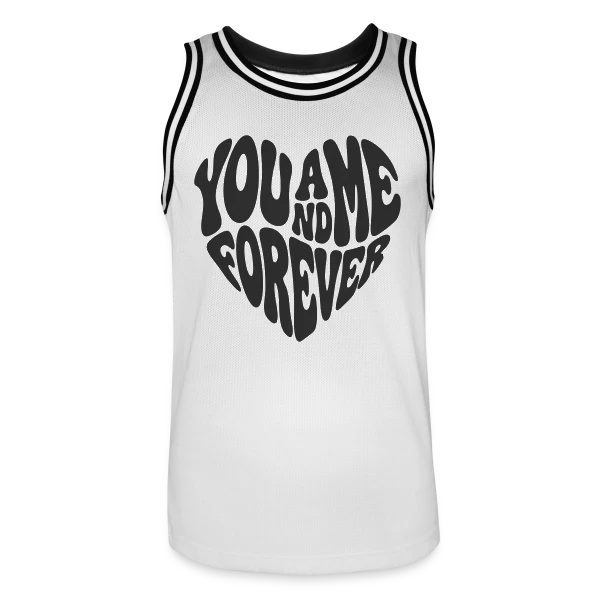 Cœur Amour Infini sur Maillot de basket Homme