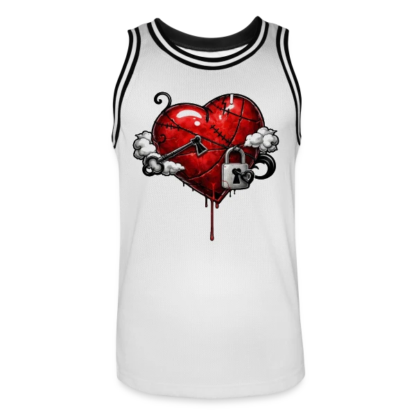 Cœur Résilient sur Maillot de basket Homme