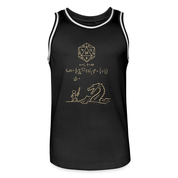 S-20_2 - Design Minimaliste Geek sur Maillot de basket Homme