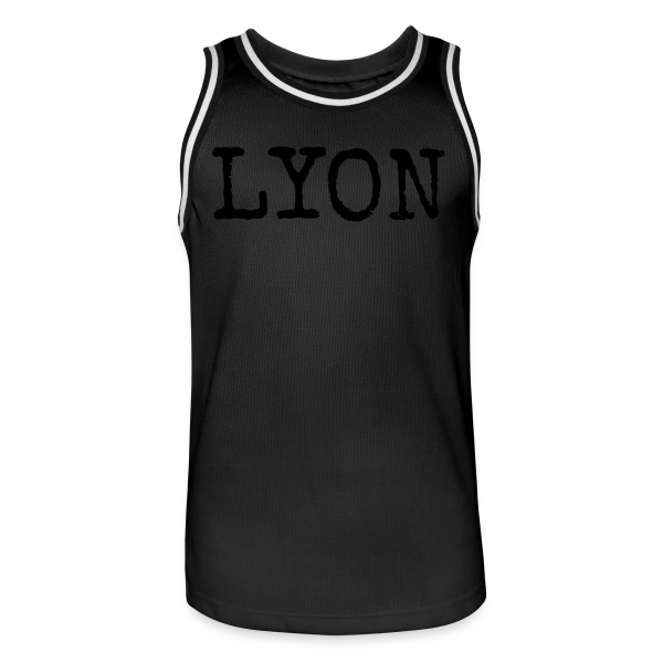Lyon Texte Grunge sur Maillot de basket Homme