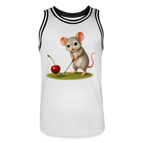 La Souris Golfeuse sur Maillot de basket Homme
