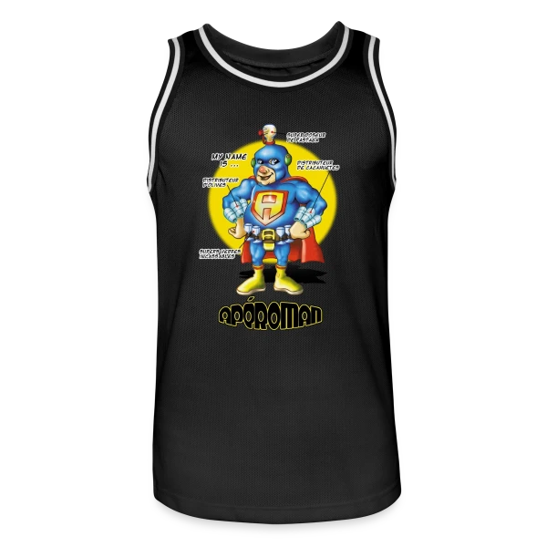 Apéro Man : Le Héros sur Maillot de basket Homme