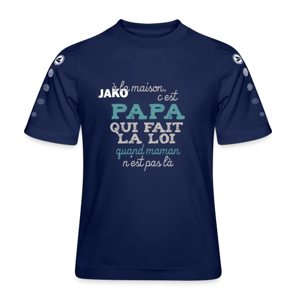 Papa fait la loi sur Maillot Team JAKO Enfant