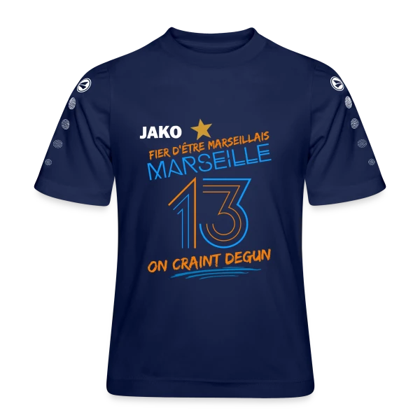 Fier Marseillais On Craint Degun sur Maillot Team JAKO Enfant