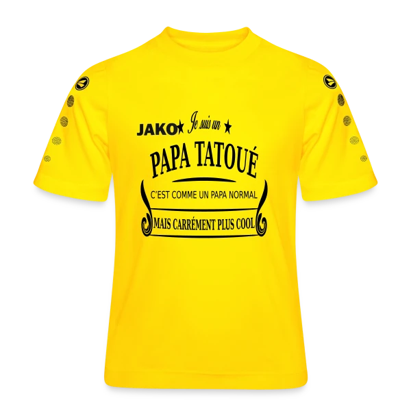 Super Papa Tatoué sur Maillot Team JAKO Enfant