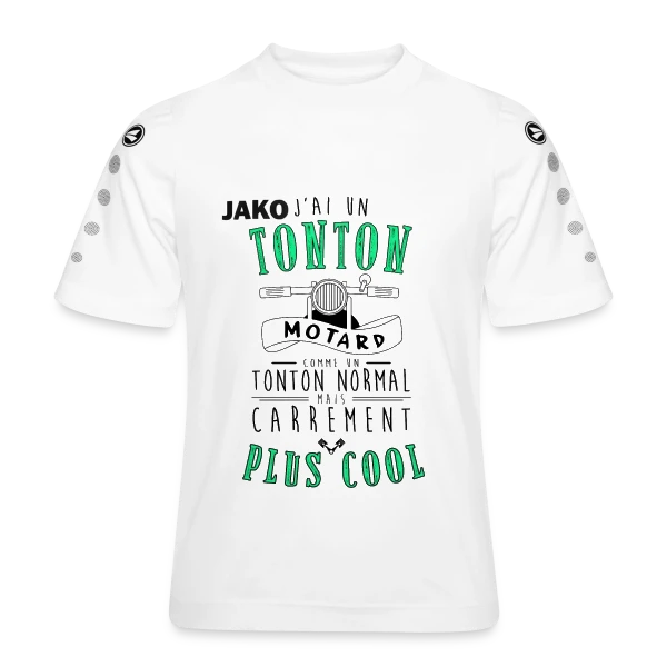Mon Tonton Motard, le plus cool ! sur Maillot Team JAKO Enfant